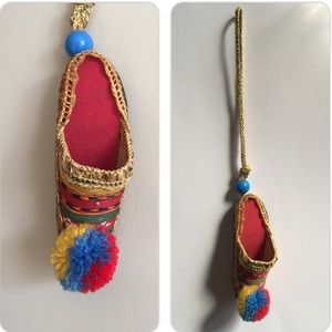 Cute shoe ornament hand made brand new